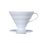 Hario V60 Plastic Coffee Dripper (Size 02, White)