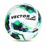 Vector X Thunder FIFA Basic Football (Color : White-Green) Size : 5