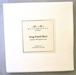 The Better Sleep Company Superior Boutique Hotel Quality 600 Thread Count 100% Egyptian Cotton Fitted Sheet 34cm deep skirt White -King