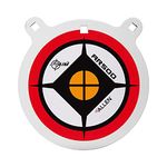 Allen Company EZ-Aim Steel Gong Target, 8 inch Gong, AR 500 Target at 200 Yards, White Powdercoat for Spotting Hits, Square Holes for Carriage Bolts