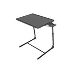 Portable Table Adjustable Folding Table, Lounge, Bedroom Furniture, Living, Tv, Multi Function With Cup Holder