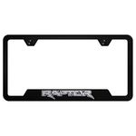 Ford Raptor Laser Etched License Plate Frame (Black)