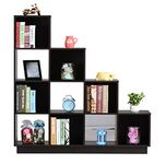 DeckUp Apollo-S Engineered Wood Book Shelf and Display Unit (Dark Wenge, Matte Finish)