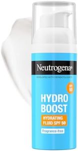 Neutrogena Hydro Boost Face Sunscreen SPF50+ PA++++ | Hyaluronic Acid & Niacinamide | UVA, UVB and Long UVA protection | Oily & Sensitive Skin | Non Greasy & No White Cast | Hydrating Fluid | 50ml