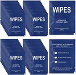 200 Pieces Travel Butt Wipes for Men Flushable Wet Wipes Individually Wrapped Body Wipes for Adults Bathing Personal Cleansing Wipes with Aloe Vera for Camping, Hiking, Running