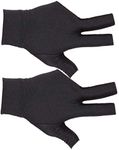 NA 2 Pcs Billiard Gloves 3 Fingers Professional Show Snooker Billiard Pool Gloves for Man Woman