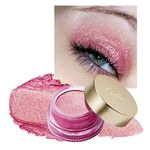 Oulac Pink Eyeshadow Glitter Eyeshadow Highly Pigmented Waterproof & Long Lasting Crease-Free Moisturizing Smooth Formula, Shimmer Glitter Eye Makeup. 6g (10)