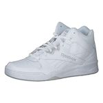 Reebok Men's ROYAL BB4500 HI2 Sneaker, WHITE/LGH SOLID GREY, 8 UK