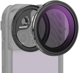 NEEWER 52mm Magnetic Variable ND Filter ND2-32 (1-5 Stop) for Phone Lens with M Mount Adapter Ring Compatible with SmallRig NEEWER Phone Cage with M Lens Mount Backplane for iPhone 14 13 12 Series