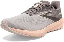 Brooks Women s Launch 10 Neutral Running Shoe, Grey/Crystal Grey/Pale Peach, 8.5 US