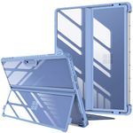 Fintie Hard Case for 13 Inch Microsoft Surface Pro 11/10 (2024) / Surface Pro 9 (2022) - Shockproof Folio Rugged Cover with Clear Transparent Back Shell Compatible with Type Cover Keyboard, Blue