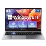 Blackview Laptop Computer, 15.6 inch FHD Display, Quad-Core 12th Gen N-97 CPU(Up to 3.6GHz), 16GB DDR4 RAM, 512GB SSD, Windows 11 Student Laptops, Metal Body, 5G WiFi, HDMI 2.0, Fingerprint Unlock