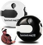 Golf Score Counter Mini Golf Stroke Touch Reset Up to 12 Shots 2 Pack Portable Mini Attachment Scorekeeper Clicker Clip to Golfers Glove Bag Hat(2 Pcs Black&White Mini Counter)