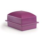 Crowne Vault Urn Vault for Underground Burial | Fortified Container to Hold Adult Human Ashes and Cremation Urns for Cemetery and Ground Burial | Made in The USA (Regent, Purple)