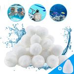 Aitsite 1.5 lbs Pool Filter Balls Eco-Friendly Fiber Filter Media for Swimming Pool Sand Filters (Equals 50 lbs Pool Filter Sand)