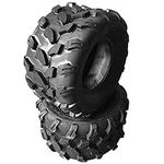 PARTS-DIYER Set of 2 18x9.5-8 All-Terrain ATV UTV Sport Tires Rear Left & Right Tires Tubeless 4PR