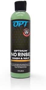 Optimum No Rinse Wash and Wax – Rinseless Car Wash Formulated with Carnauba Wax with UV Protection - For Cars, RVs, Trucks, Motorcycles and more (8 oz.)