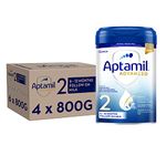 Aptamil Advanced 2 Follow On Baby Milk Powder Formula, 6-12 Months, 800g (Pack of 4)