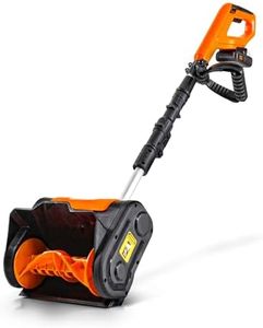 SuperHandy Snow Thrower/Power Shovel, Cordless Rechargeable DC 20V, Handheld, Lightweight | 10" in. Width 5" in. Depth, 25' ft Throwing Distance, 300 lbs per Min