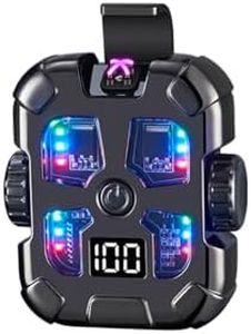BEBO CREATIONS Dual Arc Plasma Lighter - Outdoor Camping Lighter for Men Women with Led Light, Lighting Modes COB Lamp, Type-C Rechargeable Electric Windproof E Lighter