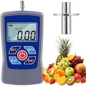 NEWTRY Digital Fruit Penetrometer Handheld Hardness Tester with Pressure Foot Fruit Firmness Sclerometer for Determining The Maturity Level of Fruit