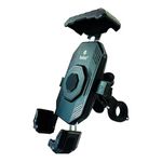 BOBO BM21 PRO Plus Top & Bottom Secure Grip with PRO Plus Vibration Damper Waterproof Bike/Motorcycle/Scooter Mobile Phone Holder Mount Ideal for Maps and GPS Navigation (Black)