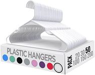 Utopia Home White Plastic Hangers 5