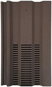 Roof Tile Vent for Marley Ludlow Plus/Redland 49 / Sandtoft Standard Pattern with Flexi Pipe Adaptor (Brown - Sanded)