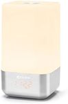Fdit Wake-Up Light Alarm Clock Sunrise Simulation Bedside Lamp with 5 Natural Sounds Night Light White