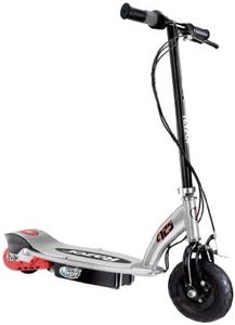 Razor E125 Kids Ride On 24V Motorized Battery Powered Electric Scooter Toy, Speeds up to 10 MPH with Brakes, and 8" Pneumatic Tires for Ages 8+, Black