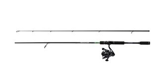 Mitchell Traxx MX3 Lure Spinning Combo, Fishing Rod and Reel Combo, Spinning Combos, Predator Fishing,Pike/Perch/Zander, Unisex, Black/Green, 2.13m | 3-14g