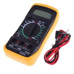 Digital Multimeter, Multi Meter Manual Ranging Includes Volt Meter Digital, Ammeter, Ohmmeter with Backlight LCD