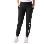 Champion Women's Powerblend Fleece Joggers, Jogger Sweatpants for Women, 29", Black Script, X-Large