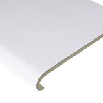 Bullnose Capping Cover 9mm Thick Plastic Internal Window Sill Trim (2.5) - 240mm, White