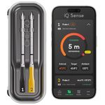 CHEF iQ Sense [2025 Model] | Smart Wireless Meat Thermometer | 2 Ultra-Thin Probes | WiFi Unlimited Range | 530°C Heat Safe | 5 Sensors | BBQ, Grill, Oven, Smoker, Air Fryer | Gen3