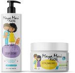 Maya Mari Kids 2in1 Shampoo + Conditioner with Tear-Free Formula and Bonus Hair Gel - Perfect for Kids Daily Hair Care Routines for both boys and girls.