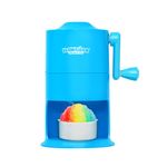 Hawaiian Shaved Ice Mini Snow Cone Machine - Portable Countertop Ice Shaver with No Slip Base - No Electricity Needed - Ice Cup Included - Lightweight - Stainless Steel Blade