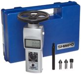 Shimpo DT-105A-S12 Handheld Tachometer with 12" Wheel, LCD Display, 0.10-25000rpm Range