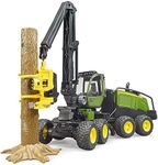 John Deere 1270G Forestry Harvester with Tree Trunk