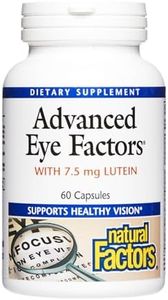 Natural Factors, Advanced Eye Factors, Antioxidant Support for Healthy Vision with Lutein and Zeaxanthin, 60 Capsules