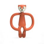 Matchstick Monkey, Antimicrobial Silicone Teether & Gel Applicator, Easy To Grip, BPA Free, 3 Months Old+, 11 cm, Fudge Fox