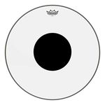 Remo Batter, CONTROLLED SOUND, Clear, 20" Diameter, BLACK DOT(TM) On Top