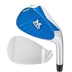 MAZEL Forged Golf Wedges 48,50,52,54,56,58,60 Degrees Sand Wedge Golf Club for Men Right Hand, Wide Sole&Milled Face for Beginners (Blue Right Hand, RH,Blue 48 Degree)