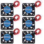 AEDIKO 6pcs 4010 Fan DC 12V Mini Brushless Fan 3D Printer Cooling Fan 40x40x10mm with 2 Pin Terminal for 3D Printer, DVR and Other Small Appliances Series Repair