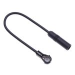 Aftermarket Radio Antenna Adaptor by Keple | Vehicle Aerial Converter for select European Stereo Radios for up to 1987 Series 3/5 / 7 | Motorola Type DIN Female to Antenna Terminal