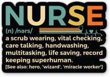 Nurse Definition Sticker - 3" Laptop Sticker - Waterproof Vinyl for Car, Phone, Water Bottle - Funny Nurse Decal