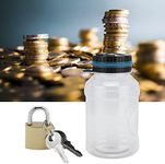 Digital Coin Bank, Euro Money Box Bottle with Slot LCD Screen, Coin Counter Machine, Money Saving Pot, Transparent Piggy Bank