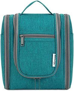 Trousse de Toilette Femme Voyage Trousse de Toilette à Suspendre pour Vanity Femme Sac de Toilette Accessoires (Sarcelle (Moyen))