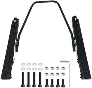 MOYZXC Seat Slider, Mounting Dual Locking Adjustable Seat Track Assembly Kit, Fit for Racing Seat, Racing Simulator Seat and Most Aftermarket Seats.