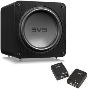 SVS SB-5000 15 Inch Powered Subwoofer with SoundPath Wireless Audio Adapter (Black Ash)